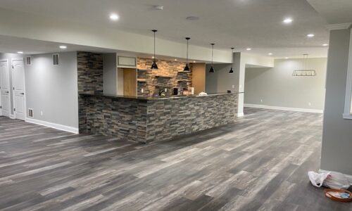 Finished living room renovation by Absolute Renovations Group